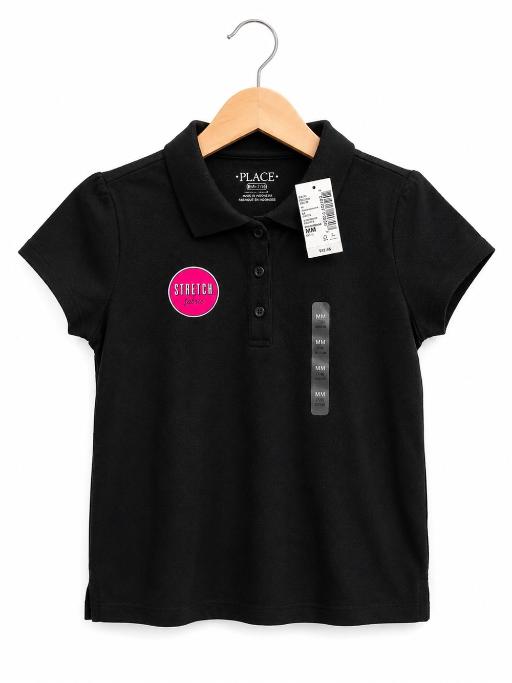 The Children's Place Black Uniform Stretch Polo Shirt - Set of 4